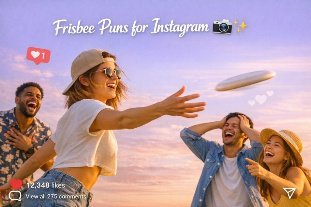 🎉 Funny Frisbee Puns for Instagram Captions
