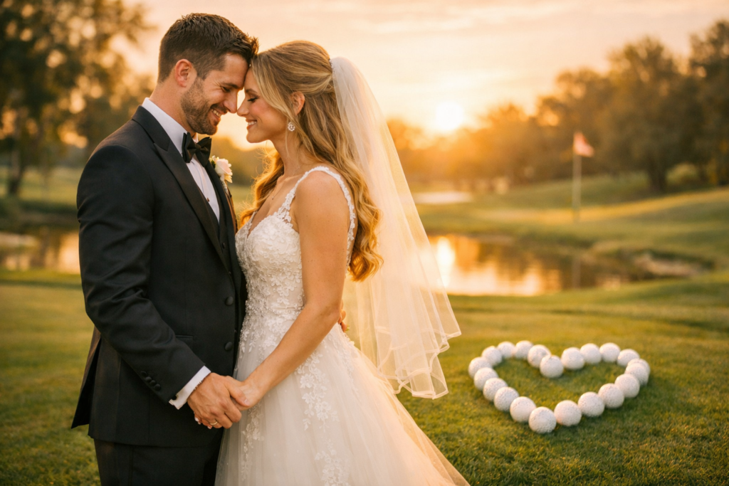 Romantic Golf Wedding Punss