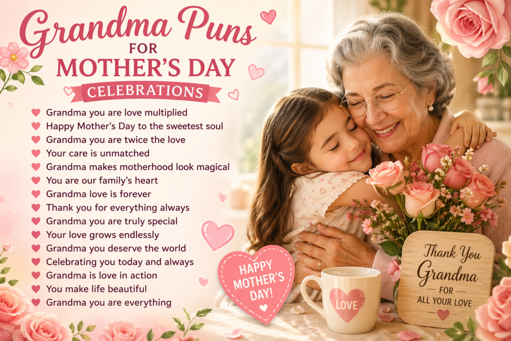 Grandma puns for Mother’s Day celebrations