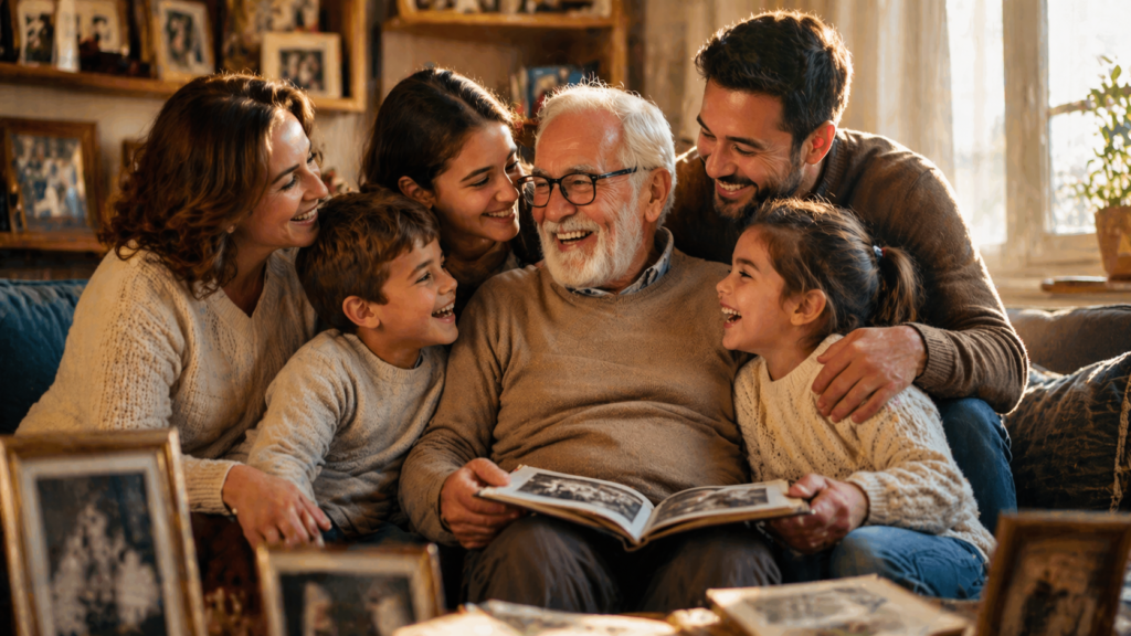 Grandpa puns for family photo captions