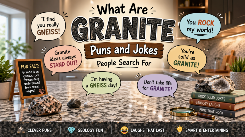 What are granite puns and jokes people search for