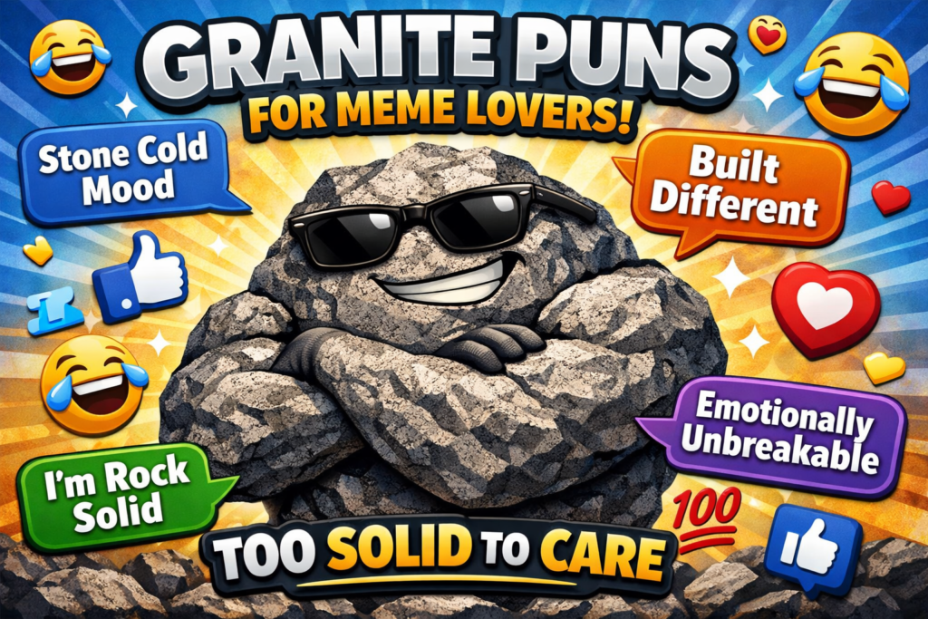 Granite puns for meme lovers