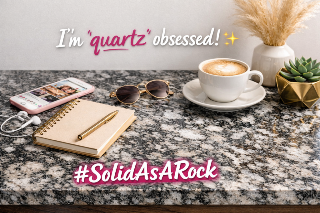 Granite puns for captions and hashtags