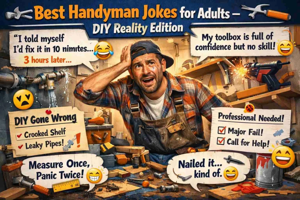 🔧 Best Handyman Jokes for Adults