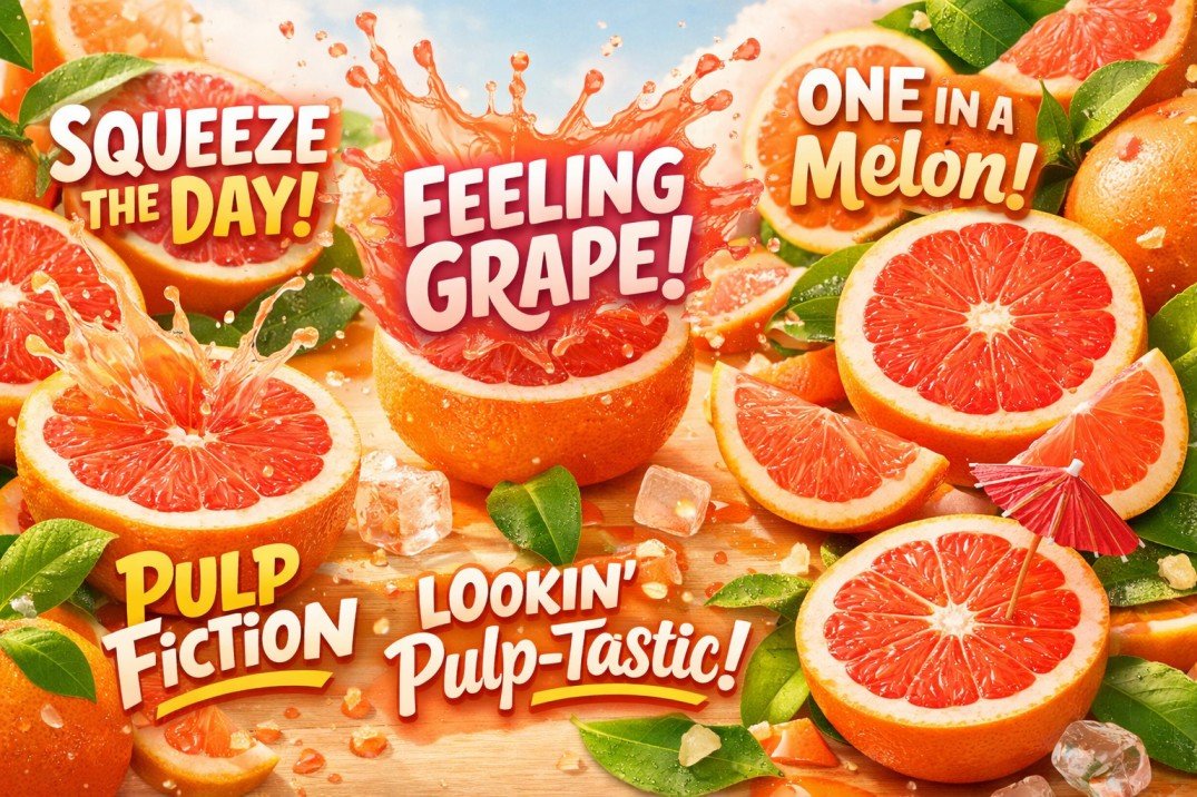610+ Grapefruit Puns and Jokes Guide