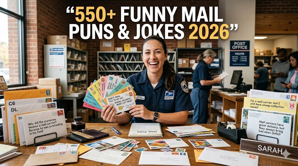 550+ Funny Mail Puns and Jokes