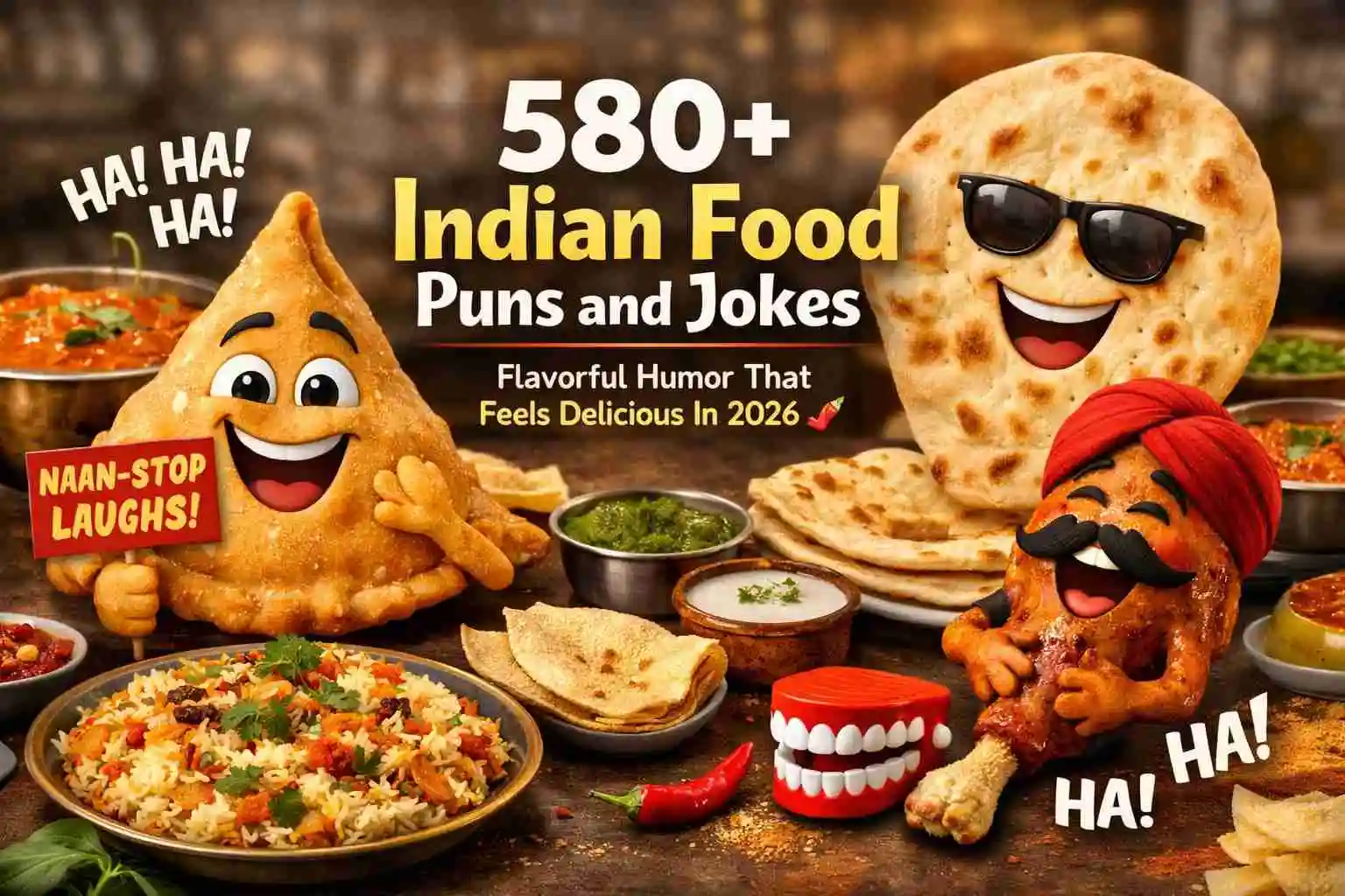 580+ Indian Food Puns and Jokes