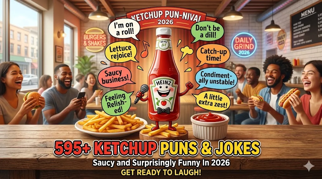 595+ Ketchup Puns and Jokes