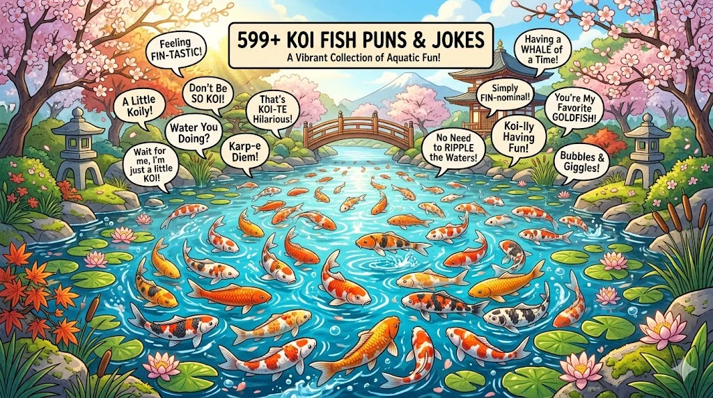 599+ Koi Fish Puns and Jokes