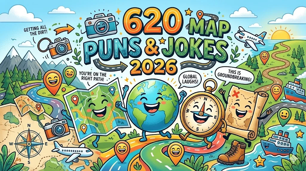 620 Map Puns and Jokes