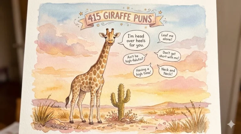 415 Giraffe Puns