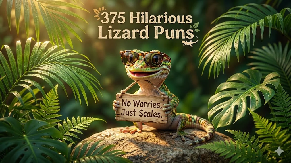 375 Hilarious Lizard Puns