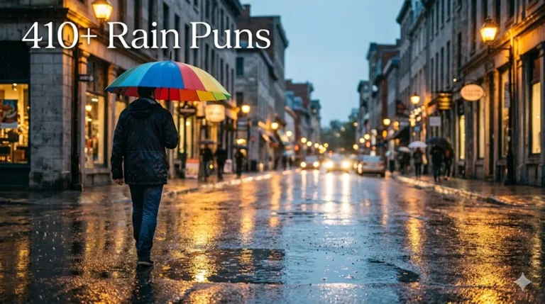 410+ Rain Puns