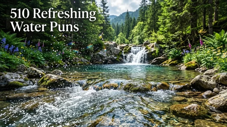 510 Refreshing Water Puns