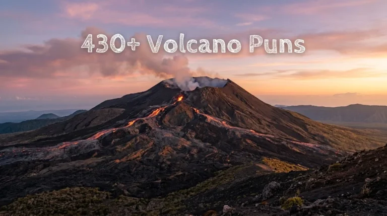 430+ Volcano Puns