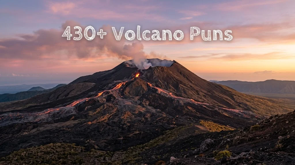 430+ Volcano Puns