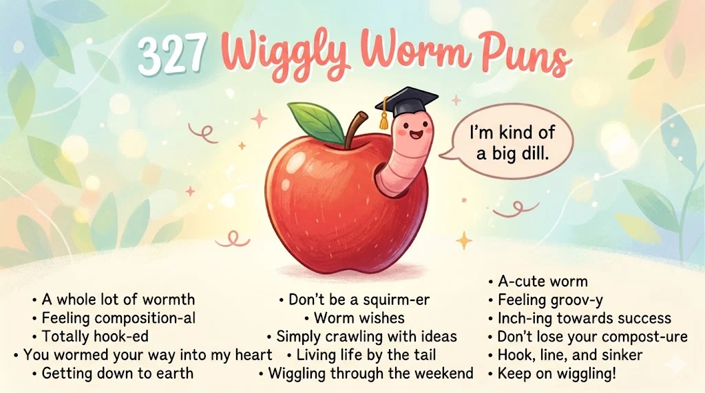 327 Wiggly Worm Puns